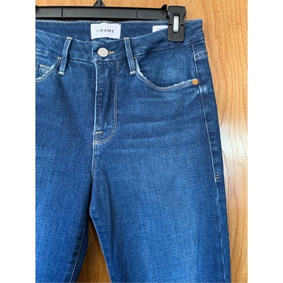 Frame Le Crop Mini Boot Degradable Jean in Terre Wash Size 27 - Picture 6 of 13